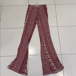 flared designed yoga pants